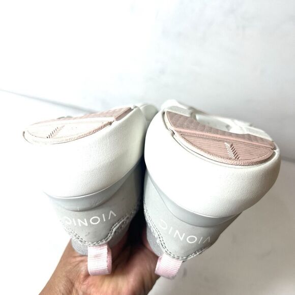 Vionic Womens 6 Slip On Knit Gray Glitter Comfort Casual Rubber Sole Shoe KALLIE - Picture 6 of 9